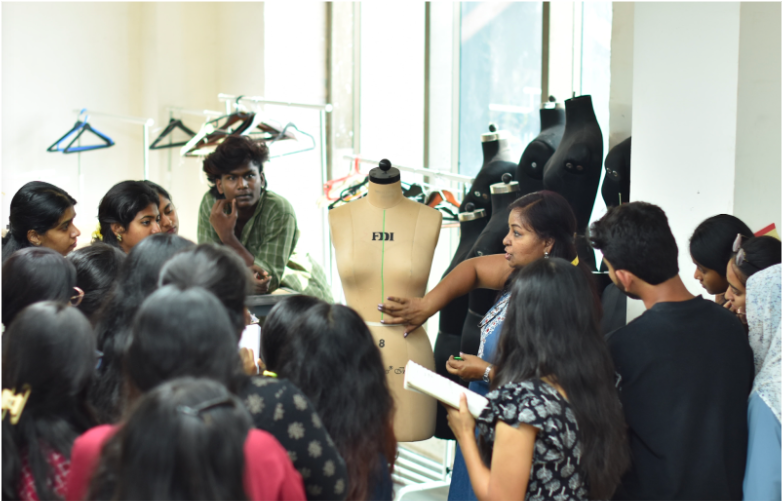 FDDI students learning footwear design fashion design lab training